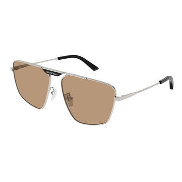 Balenciaga Occhiali da Sole BB0246SA 006 Rutenio Marrone Uomo 2