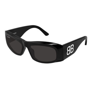 Balenciaga Okulary Przeciwsłoneczne BB0395S 001 Czarny/Szary Damskie 2