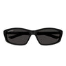 Balenciaga Okulary Przeciwsłoneczne BB0401S 001 Czarny/Szary Unisex