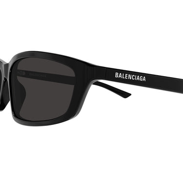 Balenciaga Okulary Przeciwsłoneczne BB0401S 001 Czarny/Szary Unisex 3
