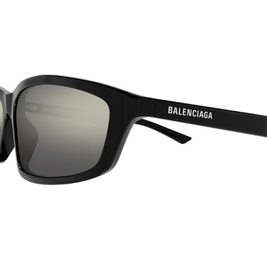 Balenciaga Okulary Przeciwsłoneczne BB0401S 002 Czarny/Biały Unisex 3