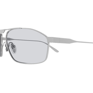 Balenciaga Okulary Przeciwsłoneczne BB0416S 004 Srebrny Szary Męskie 3