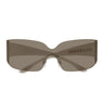 Balenciaga Gafas de Sol BB0421S 002 Marrone Marrone Unisex