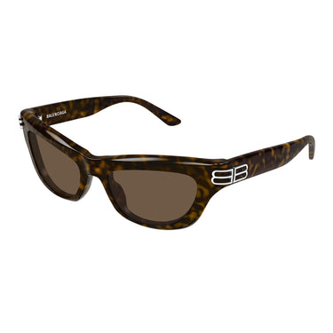 Balenciaga Okulary Przeciwsłoneczne BB0430S 002 Brązowy Brązowy Damskie 2