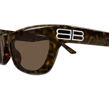 Balenciaga Okulary Przeciwsłoneczne BB0430S 002 Brązowy Brązowy Damskie 3