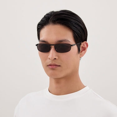 Balenciaga Okulary Przeciwsłoneczne BB0451S 001 Nero Grigio Unisex 4