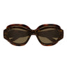 Balenciaga Occhiali da Sole BB0456S 003 Marrone Marrone Unisex  