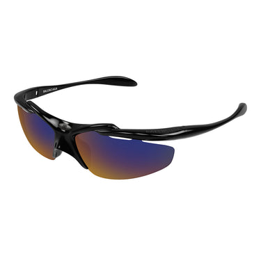 Balenciaga Occhiali da Sole BB0464S 005 Nero Viola Unisex 2