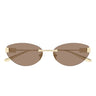 Balenciaga Occhiali da Sole BB0486S 004 Oro Marrone Donna 