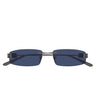 Balenciaga Occhiali da Sole BB0488S 013 Rutenio/Blu Uomo