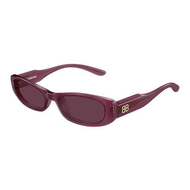 Balenciaga Occhiali da Sole BB0510S 005 Burgundy/Viola Donna 2