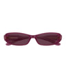 Balenciaga Occhiali da Sole BB0510S 005 Burgundy/Viola Donna