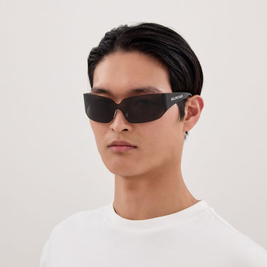 Balenciaga Okulary Przeciwsłoneczne BB0421S 001 Szary/Szary Unisex 4