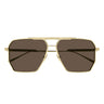 Bottega Veneta Okulary Przeciwsłoneczne BV1012S 003 Złoto/Brąz Męskie