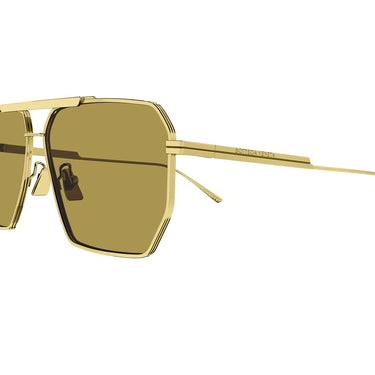Bottega Veneta Okulary Przeciwsłoneczne BV1012S 008 Złoto/Brąz Męskie 3