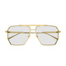Bottega Veneta Occhiali da Sole BV1012S 009 Oro Trasparente Uomo 3