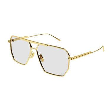 Bottega Veneta Occhiali da Sole BV1012S 009 Oro Trasparente Uomo