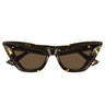 Bottega Veneta Okulary Przeciwsłoneczne BV1101S 002 Havana/Brązowe Damskie