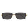 Bottega Veneta Okulary Przeciwsłoneczne BV1126S 002 Złoto/Szary Męskie
