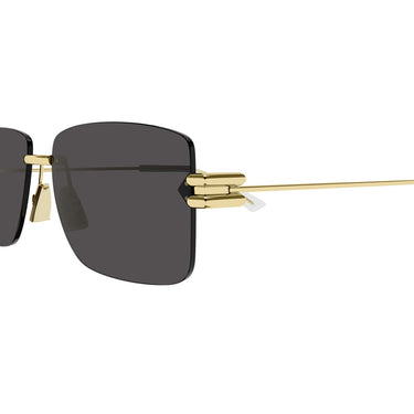 Bottega Veneta Okulary Przeciwsłoneczne BV1126S 002 Złoto/Szary Męskie 3