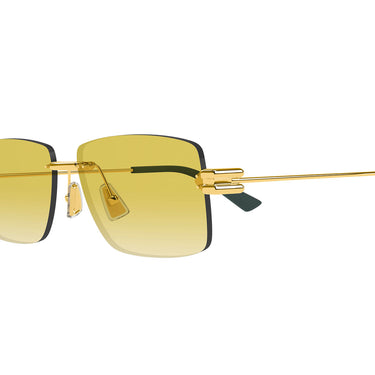 Bottega Veneta Okulary Przeciwsłoneczne BV1126S 006 Złote/Żółte Męskie