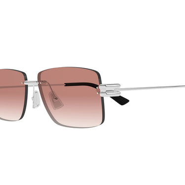 Bottega Veneta Okulary Przeciwsłoneczne BV1126S 007 Srebrny/Czerwony Męskie 3