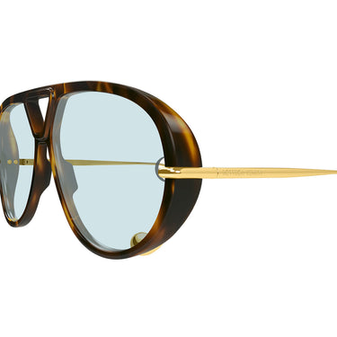 Bottega Veneta Okulary Przeciwsłoneczne BV1273S 007 Drop Aviator Havana/Verde Unisex 3