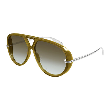 Bottega Veneta Occhiali da Sole BV1274S 006 Argento/Verde Unisex 1
