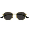 Bottega Veneta Okulary Przeciwsłoneczne BV1301S 005 Złoty/Szary Unisex
