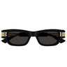 Bottega Veneta Okulary Przeciwsłoneczne BV1308S 001 Czarny/Szary Unisex