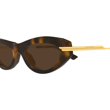Bottega Veneta Okulary Przeciwsłoneczne BV1368S 002 Marrone Marrone Damskie 3