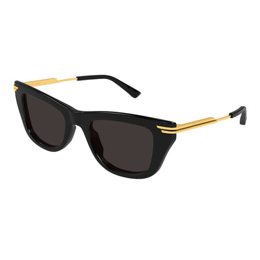 Bottega Veneta Okulary Przeciwsłoneczne BV1369S 001 Czarny/Szary Damskie 2