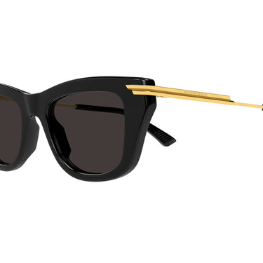 Bottega Veneta Okulary Przeciwsłoneczne BV1369S 001 Czarny/Szary Damskie 3