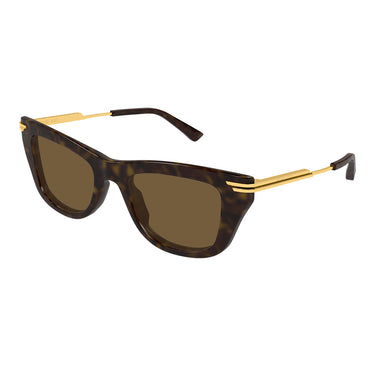 Bottega Veneta Okulary Przeciwsłoneczne BV1369S 002 Havana/Brązowe Damskie