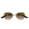 Bottega Veneta Okulary Przeciwsłoneczne BV1379S 003 Złoto/Brąz Męskie