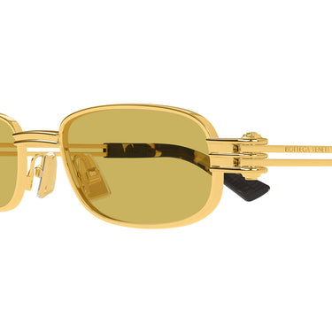 Bottega Veneta Okulary Przeciwsłoneczne BV1381S 002 Złoto/Żółty Unisex 3