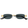 Bottega Veneta Okulary Przeciwsłoneczne BV1381S 003 Srebrny/Niebieski Unisex