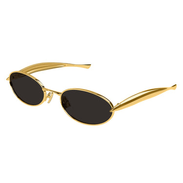 Bottega Veneta Okulary Przeciwsłoneczne BV1386S 001 Złoto/Szary Unisex 2