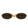 Bottega Veneta Okulary Przeciwsłoneczne BV1386S 001 Złoto/Szary Unisex