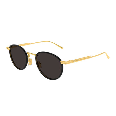 Bottega Veneta Okulary Przeciwsłoneczne BV1389S 001 Złoto/Czarny Męskie 2