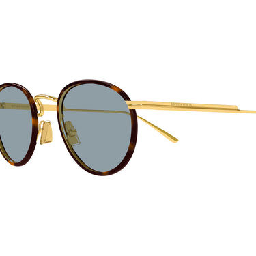Bottega Veneta Okulary Przeciwsłoneczne BV1389S 002 Złoto/Niebieski Męskie 3