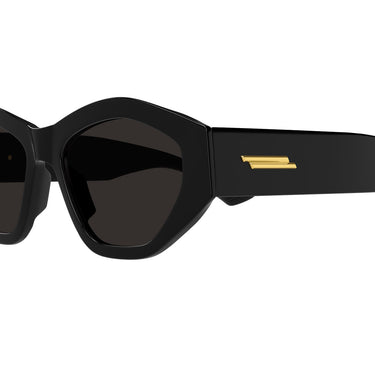 Bottega Veneta Okulary Przeciwsłoneczne BV1408S 001 Nero Grigio Donna 3