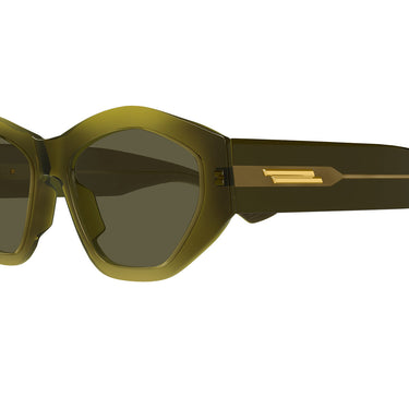 Bottega Veneta Okulary Przeciwsłoneczne BV1408S 003 Zielony Zielony Damskie 3