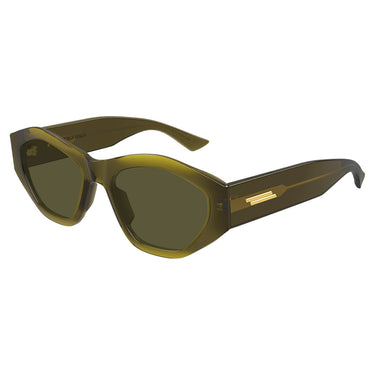 Bottega Veneta Okulary Przeciwsłoneczne BV1408S 003 Zielony Zielony Damskie 2