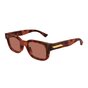 Bottega Veneta Okulary Przeciwsłoneczne BV1411S 002 Brązowy/Czerwony Męskie 2