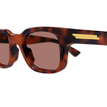 Bottega Veneta Okulary Przeciwsłoneczne BV1411S 002 Brązowy/Czerwony Męskie 3