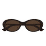 Bottega Veneta Okulary Przeciwsłoneczne BV1415SK 002 Brązowy Brązowy Damskie