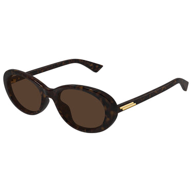 Bottega Veneta Okulary Przeciwsłoneczne BV1415SK 002 Brązowy Brązowy Damskie 2