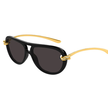 Bottega Veneta Okulary Przeciwsłoneczne BV1418S 005 Złoto Czarny Damskie 2