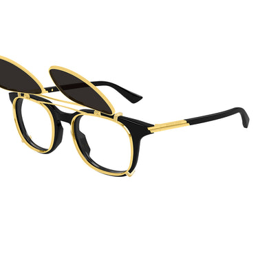 Bottega Veneta Okulary Przeciwsłoneczne BV1429S 001 Nero Trasparente Con Clip Uomo  5